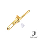 Broche Botom Trombone - Flash de Ouro
