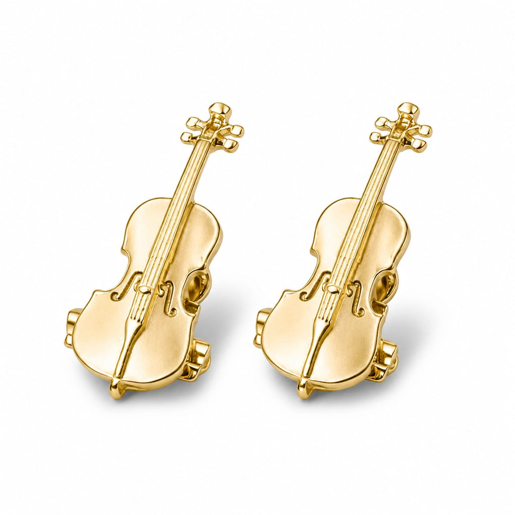 Prendedores de Partituras Violoncelo Par - Flash de Ouro