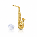 Broche Sax Alto - Flash de Ouro
