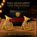 Prendedor de Partituras Trompete Par - Flash de Ouro