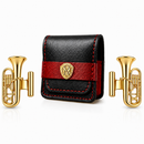 Prendedor Bombardino Premium (Par) – Elegância em Flash de Ouro