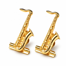 Prendedores de partitura (par) - Modelo Sax Tenor - Flash de ouro