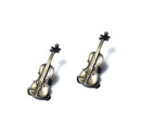 Prendedores de partitura (par) - Modelo Violino - Ouro Envelhecido